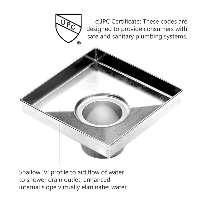 Brushed Stainless Steel Drain