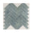 Full Sheet Sample - Artesano Reciclado Kodiak Herringbone Marble Mosaic - 10" x 10.07" Frosted