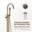 Brushed Gold Brass Bathtub Faucet