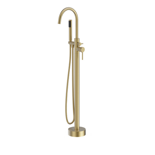 Brushed Gold Brass Bathtub Faucet