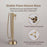 Brushed Gold Brass Bathtub Faucet