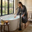 Matte Black Brass Bathtub Faucet