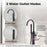 Matte Black Brass Bathtub Faucet