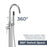 Chrome Brass Bathtub Faucet