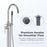 Chrome Brass Bathtub Faucet