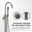 Brushed Nickel Brass Bathtub Faucet