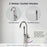 Brushed Nickel Brass Bathtub Faucet
