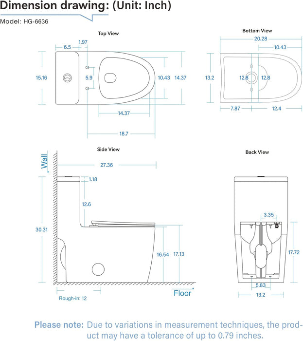 White Ceramic Toilet