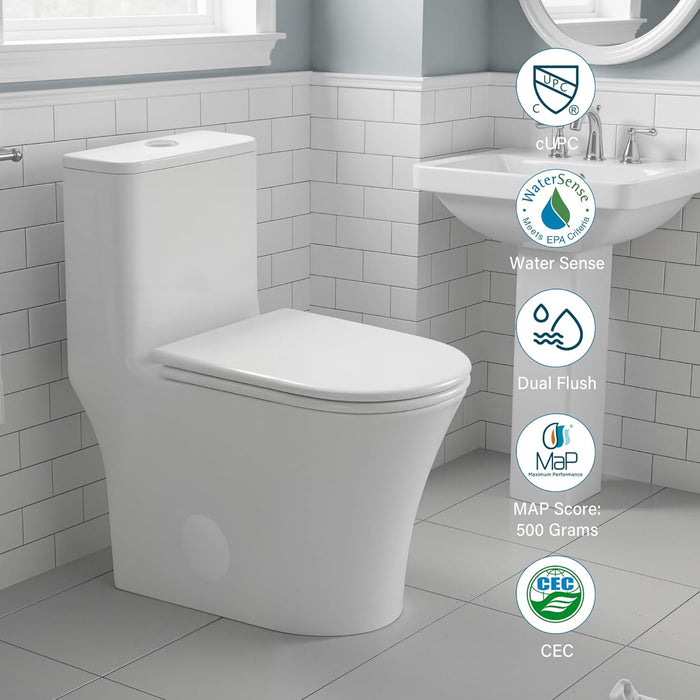 White Ceramic Toilet