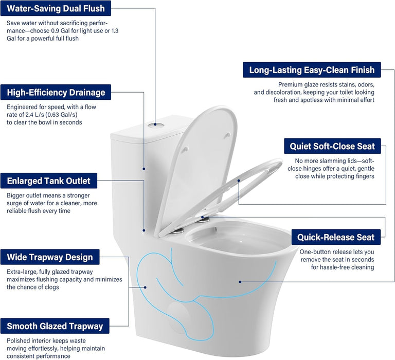 White Ceramic Toilet