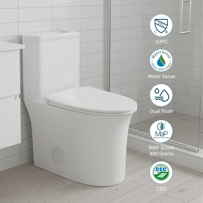 White Ceramic Toilet
