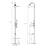 Brushed Stainless Steel Outdoor Shower
