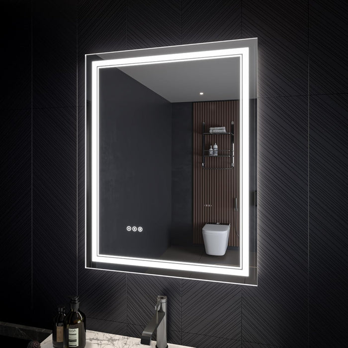 Clear Glass Bathroom Mirror