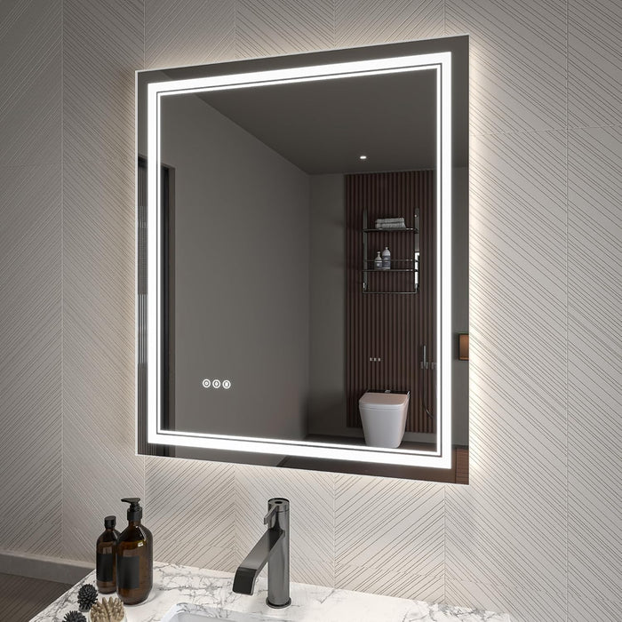 Clear Glass Bathroom Mirror