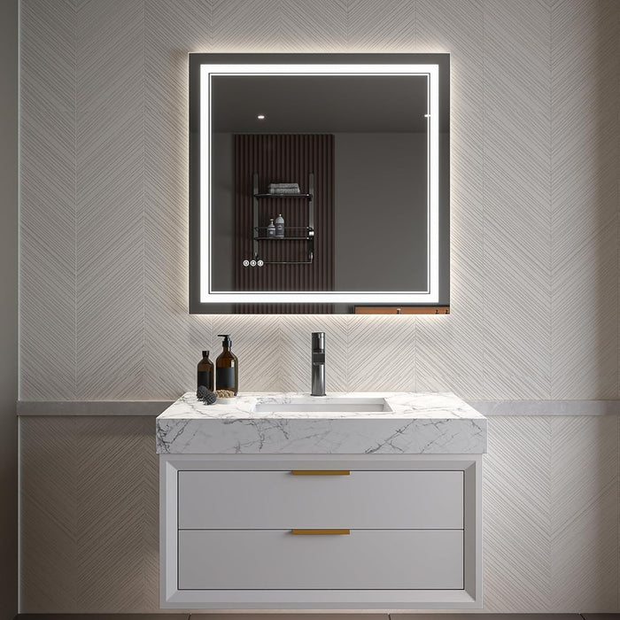 Clear Glass Bathroom Mirror
