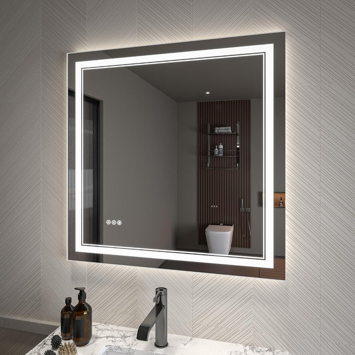 Clear Glass Bathroom Mirror