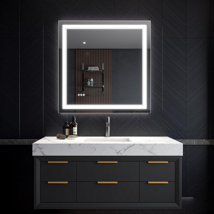 Clear Glass Bathroom Mirror