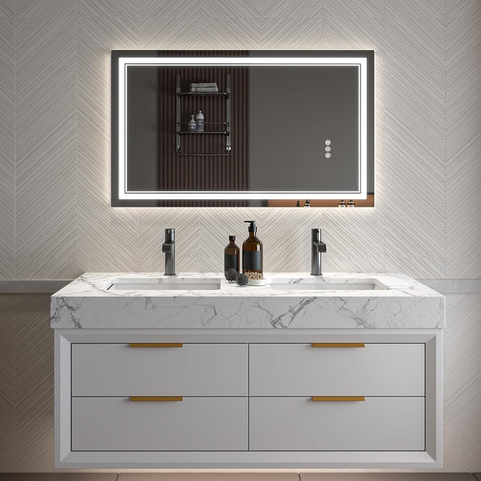 Clear Glass Bathroom Mirror