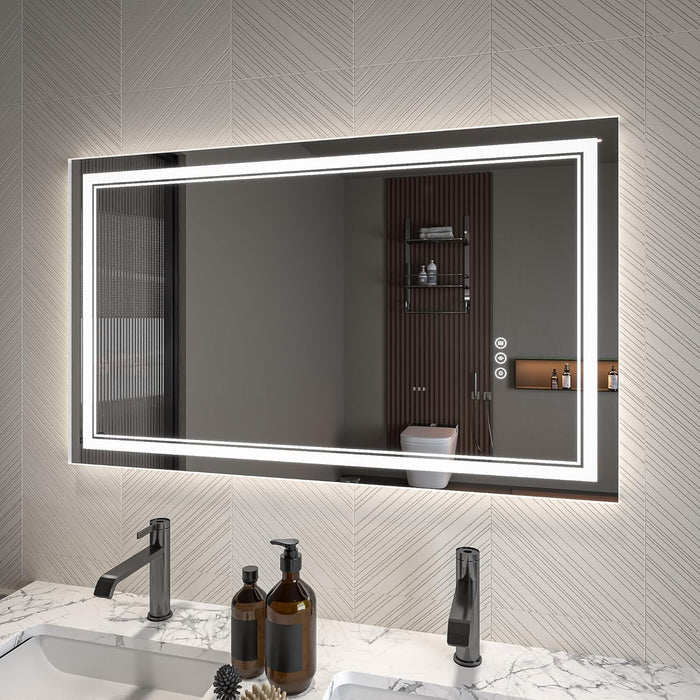 Clear Glass Bathroom Mirror