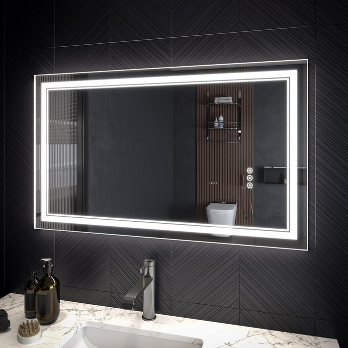 Clear Glass Bathroom Mirror