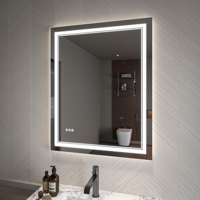 Clear Glass Bathroom Mirror
