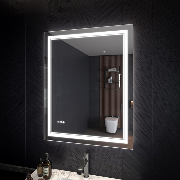 Clear Glass Bathroom Mirror