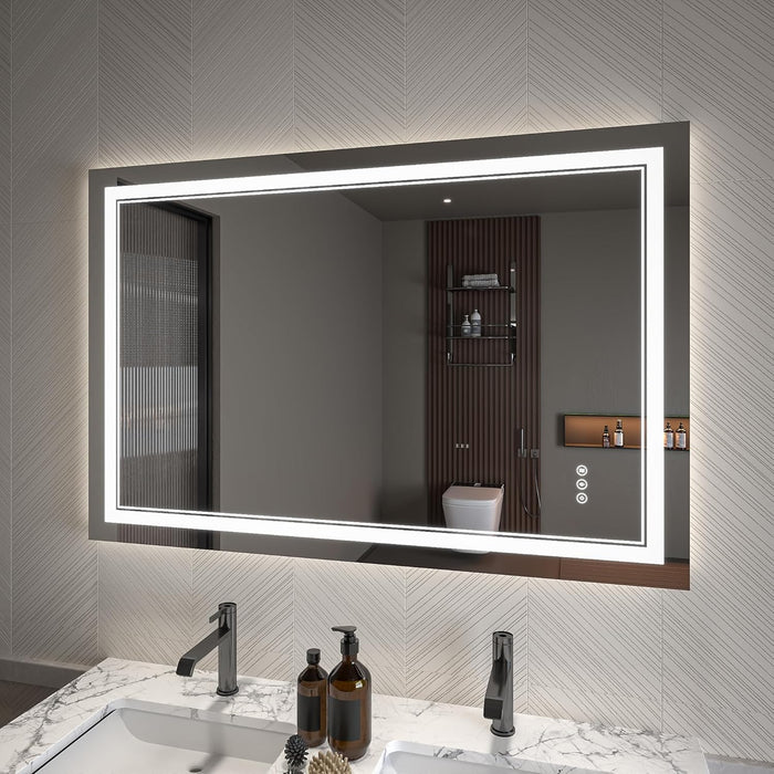 Clear Glass Bathroom Mirror