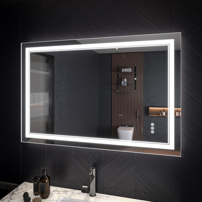 Clear Glass Bathroom Mirror