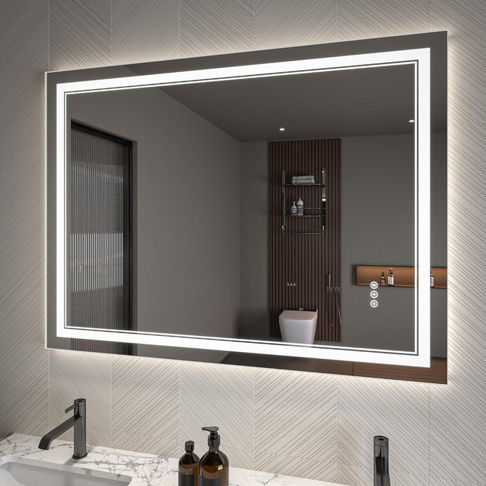 Clear Glass Bathroom Mirror