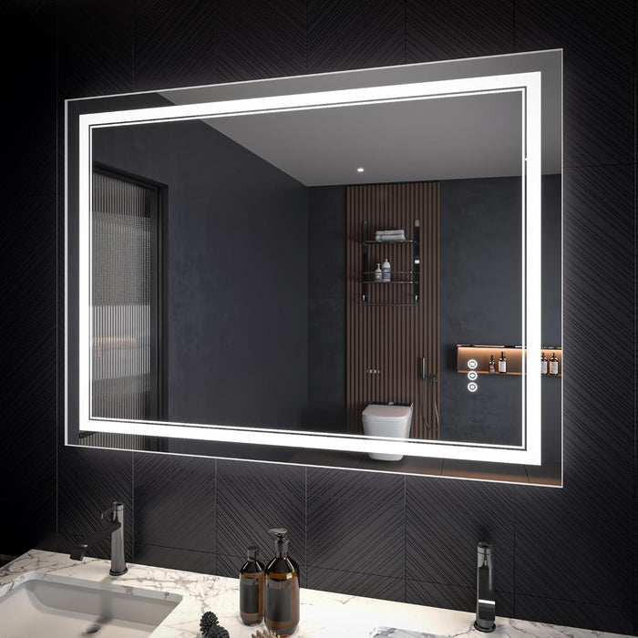 Clear Glass Bathroom Mirror