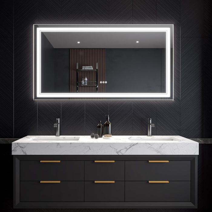 Clear Glass Bathroom Mirror