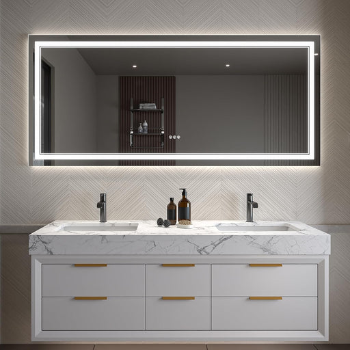 Clear Glass Bathroom Mirror
