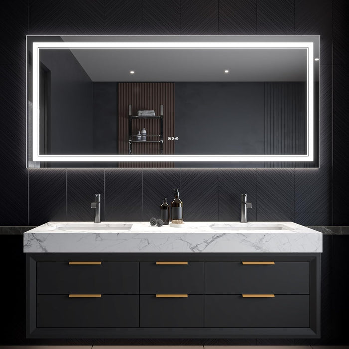 Clear Glass Bathroom Mirror