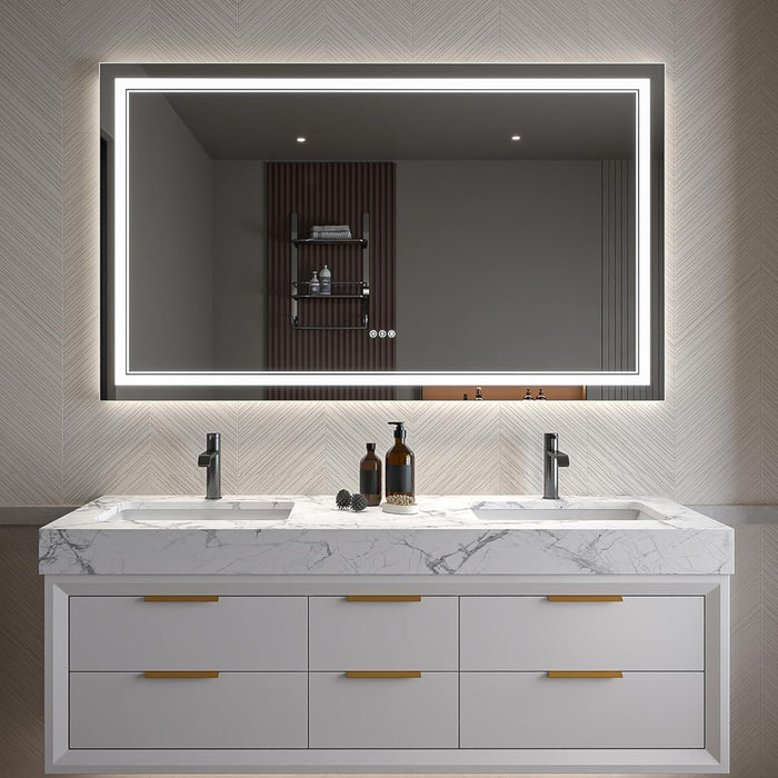 Clear Glass Bathroom Mirror