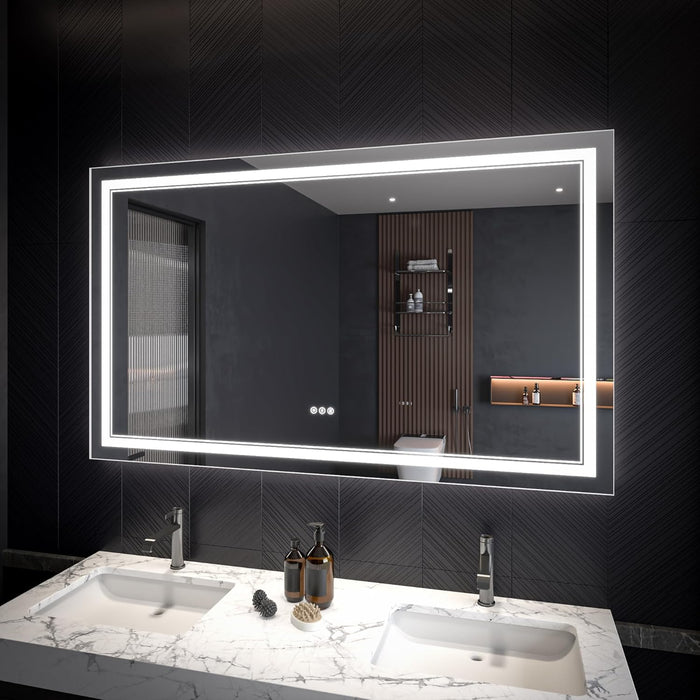 Clear Glass Bathroom Mirror