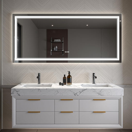 Clear Glass Bathroom Mirror