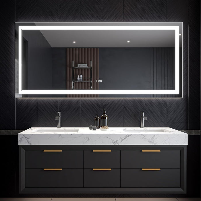 Clear Glass Bathroom Mirror