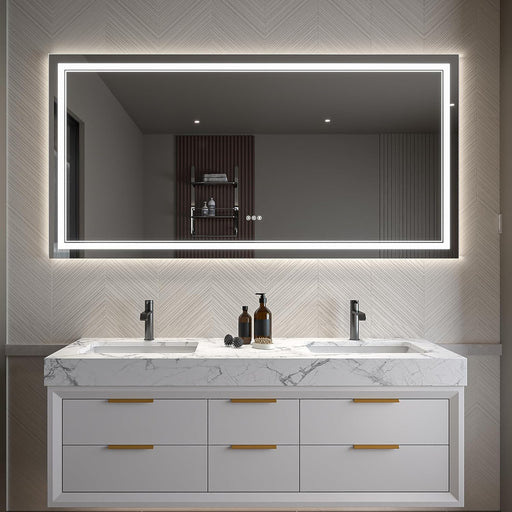 Clear Glass Bathroom Mirror