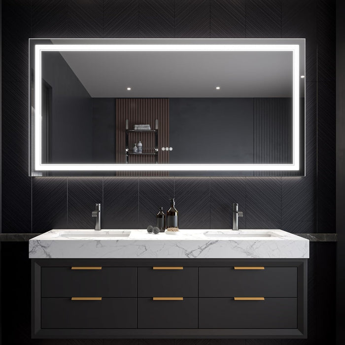 Clear Glass Bathroom Mirror