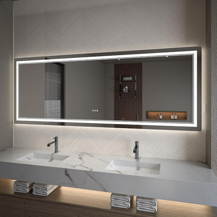 Clear Glass Bathroom Mirror