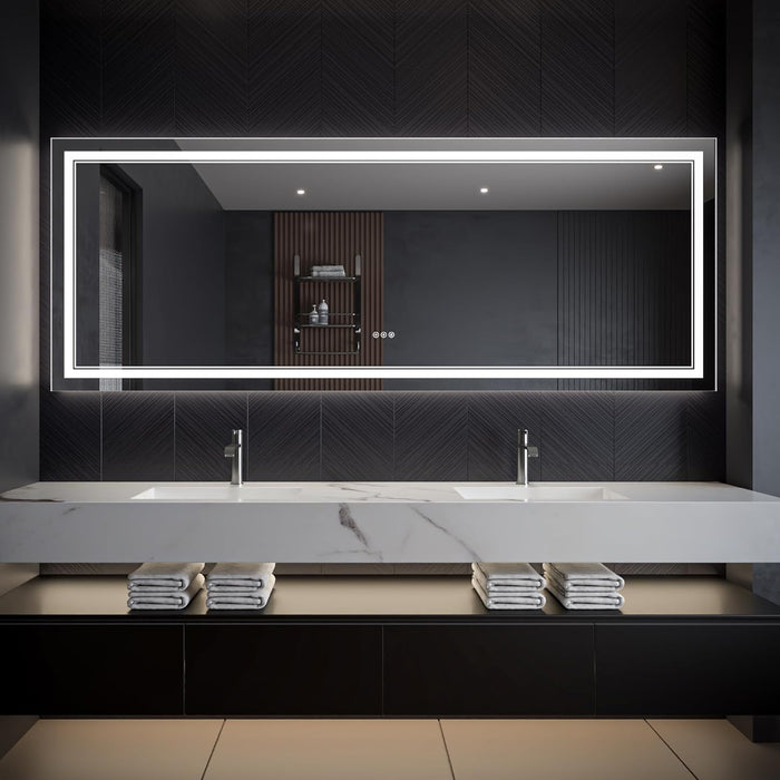 Clear Glass Bathroom Mirror