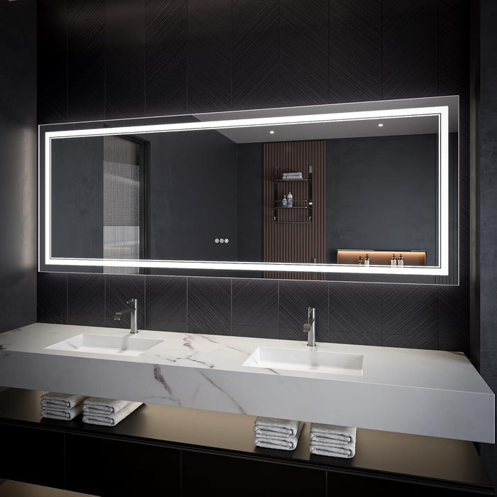 Clear Glass Bathroom Mirror
