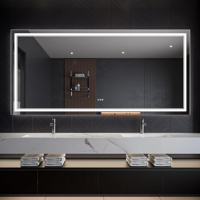 Clear Glass Bathroom Mirror