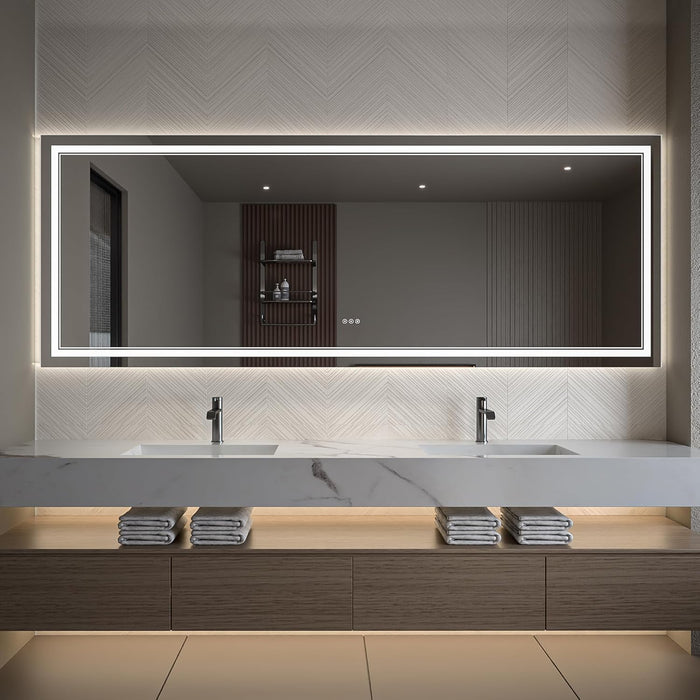 Clear Glass Bathroom Mirror