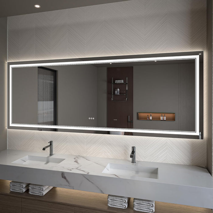 Clear Glass Bathroom Mirror