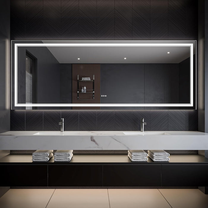 Clear Glass Bathroom Mirror