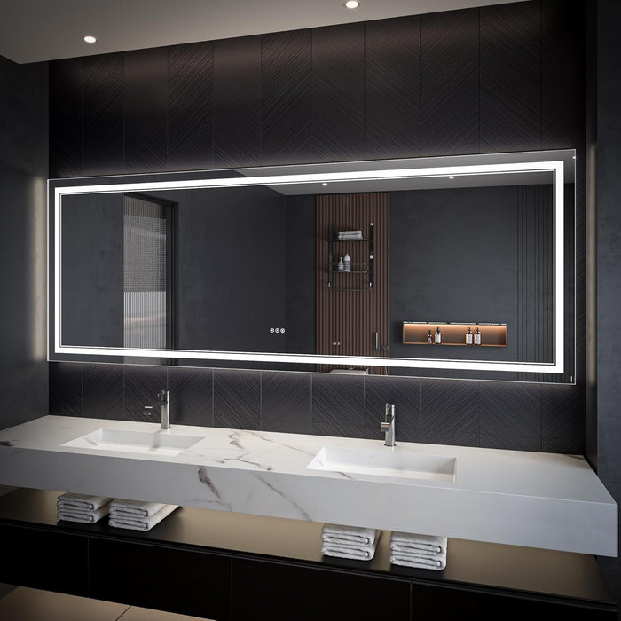 Clear Glass Bathroom Mirror