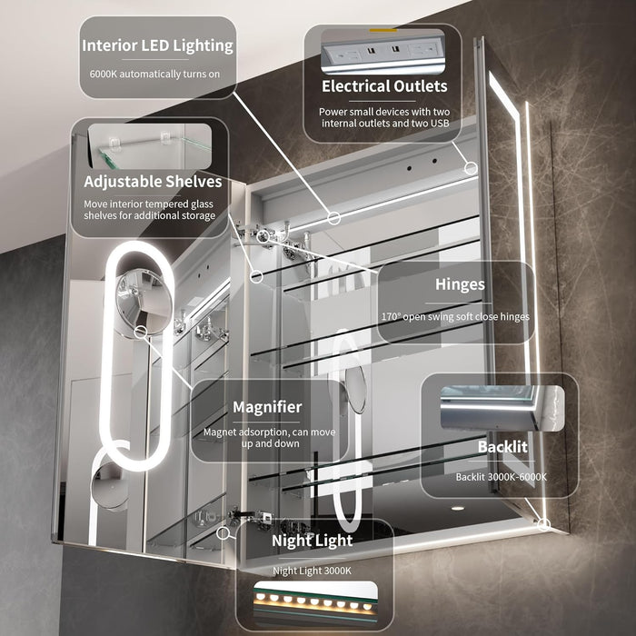 Clear Aluminum Medicine Cabinet