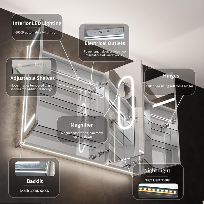 Clear Aluminum Medicine Cabinet