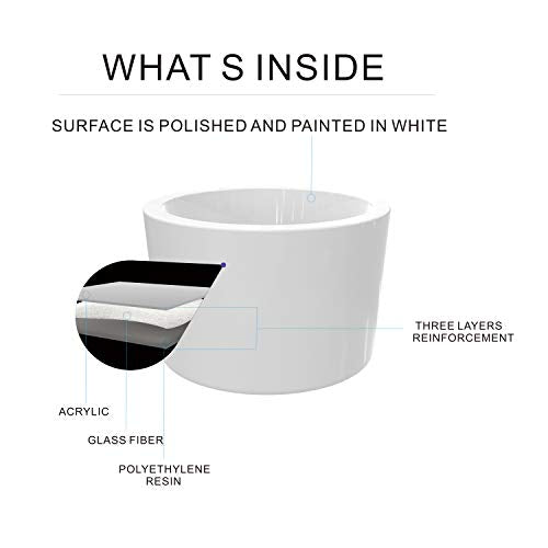 White Acrylic Bathtub